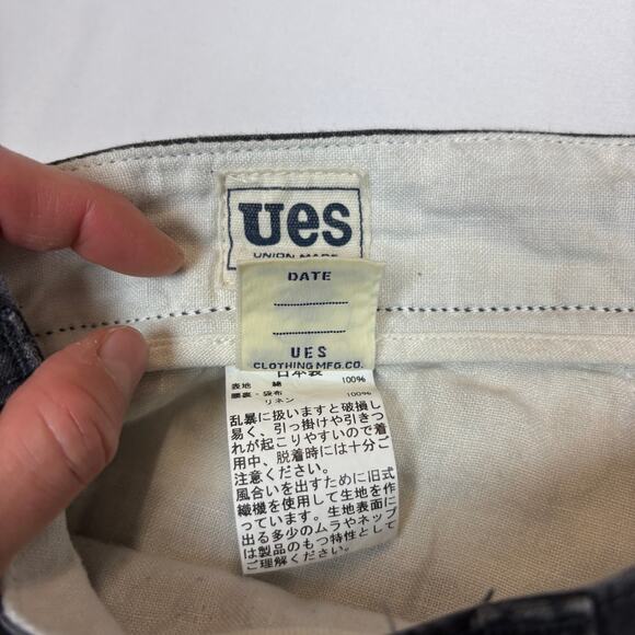 UES Union Made Lot 400 10" Chino Shorts Men's 34 Japanese Brand - Picture 5 of 11